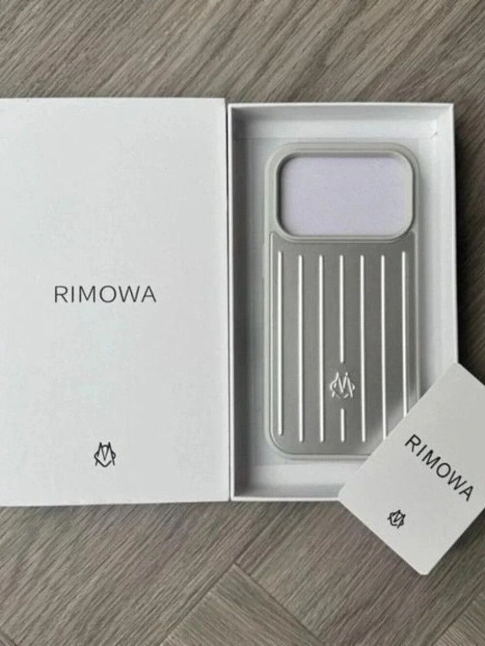 Brand New RIMOWA Silver Aluminium Phone Case for iPhone 18 Pro Max Iconic Groove
